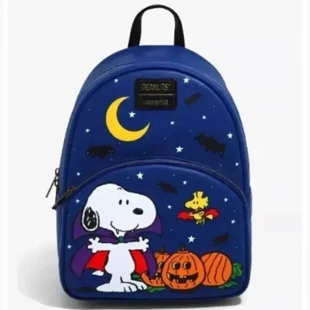 Loungefly Peanuts Snoopy and Woodstock Halloween Vampire Mini Backpack